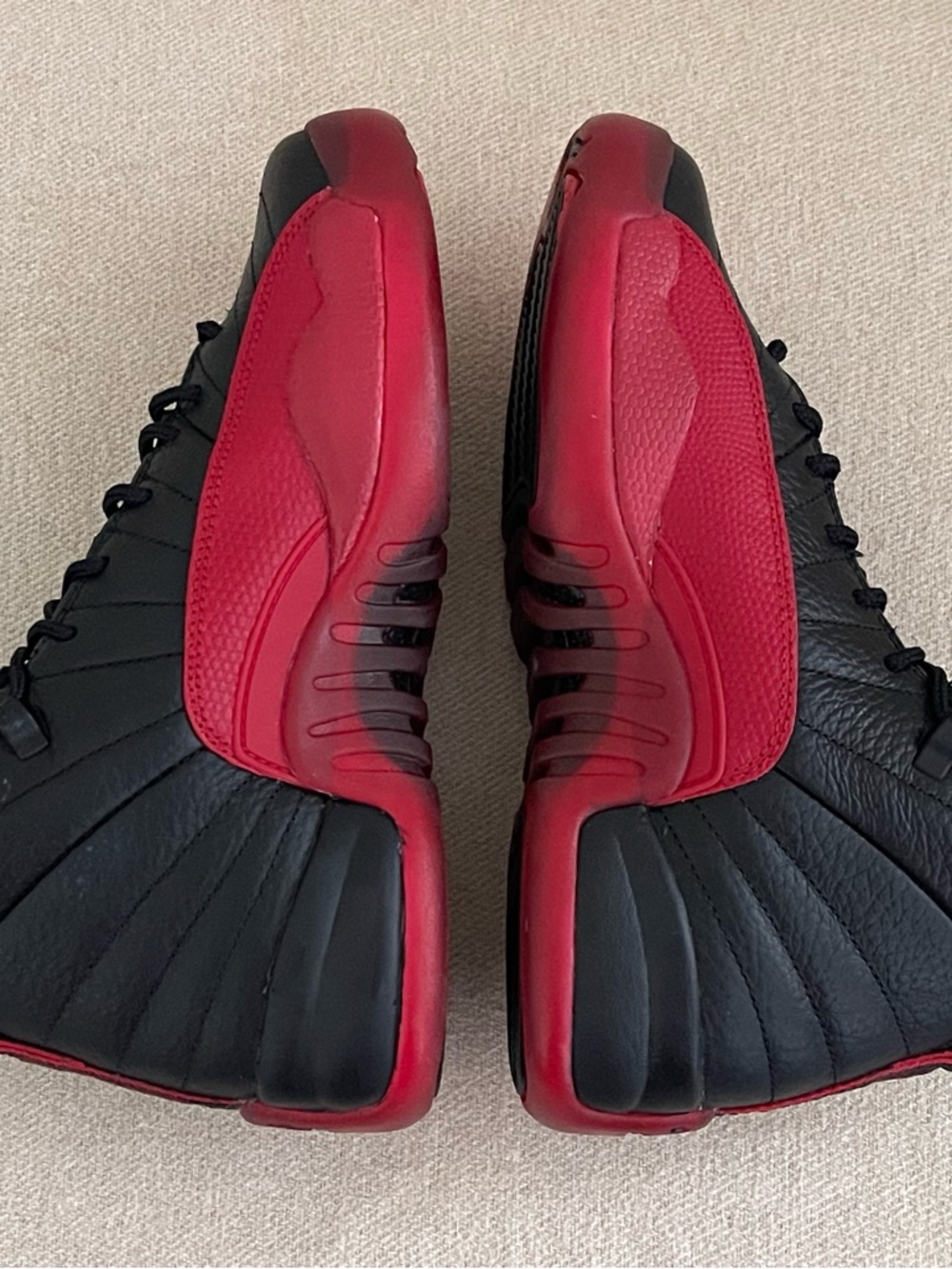 Size 6Y / 7.5w - Nike Air Jordan 12 Retro GS Flu Game 2025 Black Red 153265-002 - Picture 5 of 9